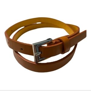 Brown Skinny Belt